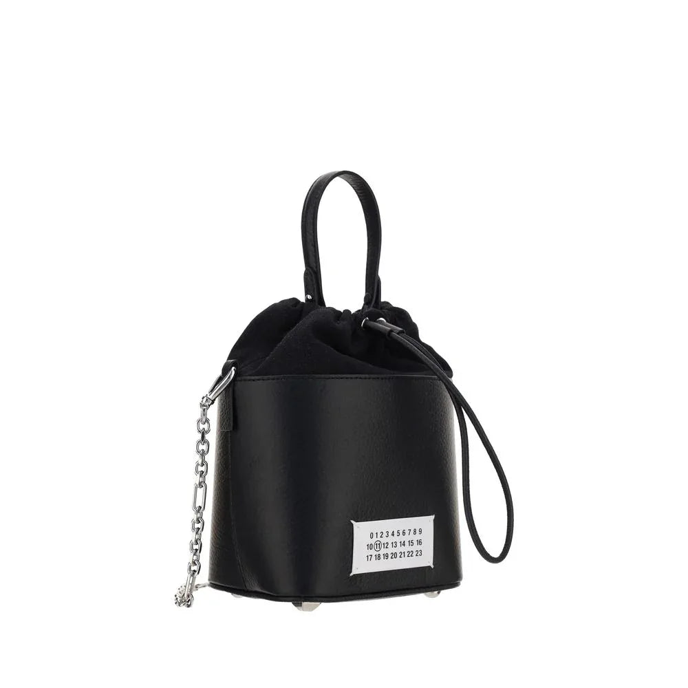 Maison Margiela Black Calf Leather Bos Taurus Shoulder Bag - Zeiniez