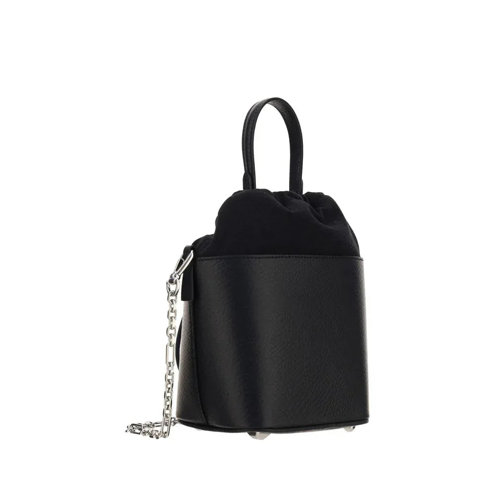 Maison Margiela Black Calf Leather Bos Taurus Shoulder Bag - Zeiniez