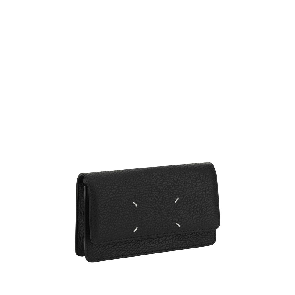 Margiela Black Calf Leather Bos Taurus Wallet Margiela