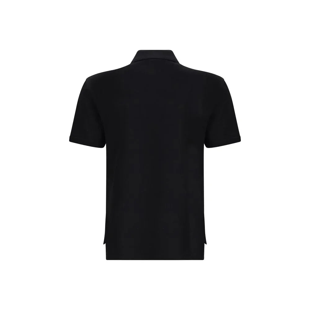 Givenchy Black Cotton Polo Shirt - Zeiniez