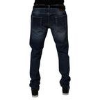 Dolce & Gabbana Blue Washed Cotton Stretch SkinnyDenim Jeans - Zeiniez