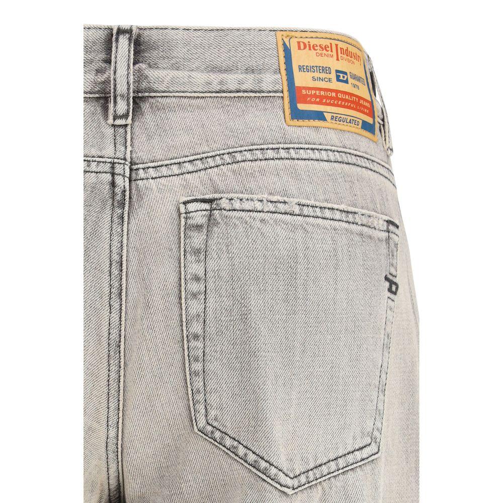 Diesel Gray Cotton Flared Jeans - Zeiniez