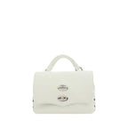 Zanellato White Calf Leather Bos Taurus Shoulder Bag - Zeiniez