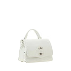 Zanellato White Calf Leather Bos Taurus Shoulder Bag - Zeiniez