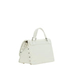 Zanellato White Calf Leather Bos Taurus Shoulder Bag - Zeiniez