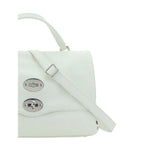 Zanellato White Calf Leather Bos Taurus Shoulder Bag - Zeiniez