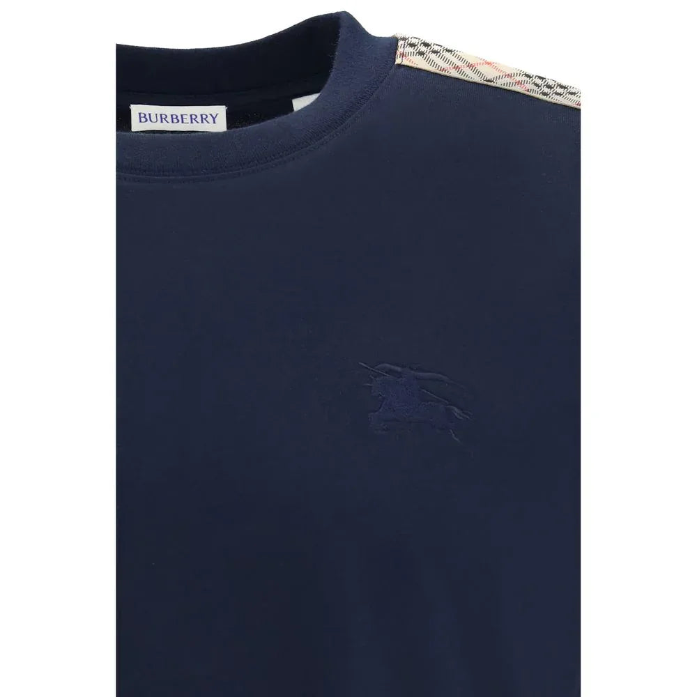 Burberry Blue Cotton T-Shirt - Zeiniez