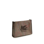 Etro Brown Calf Leather Bos Taurus Clutch Bag - Zeiniez