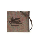 Etro Brown Calf Leather Bos Taurus Clutch Bag - Zeiniez