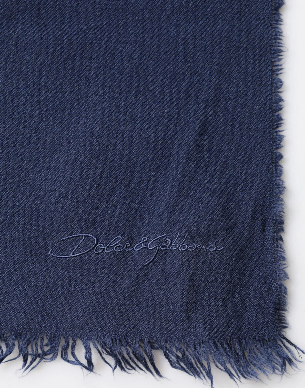 Dolce & Gabbana Scarf Blue Cashmere Neck Wrap Shawl Men - Zeiniez