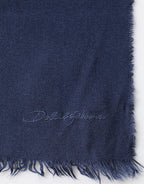 Dolce & Gabbana Scarf Blue Cashmere Neck Wrap Shawl Men - Zeiniez