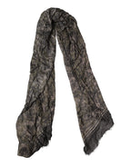 Dolce & Gabbana Brown Camouflage Modal Men Shawl Scarf - Zeiniez
