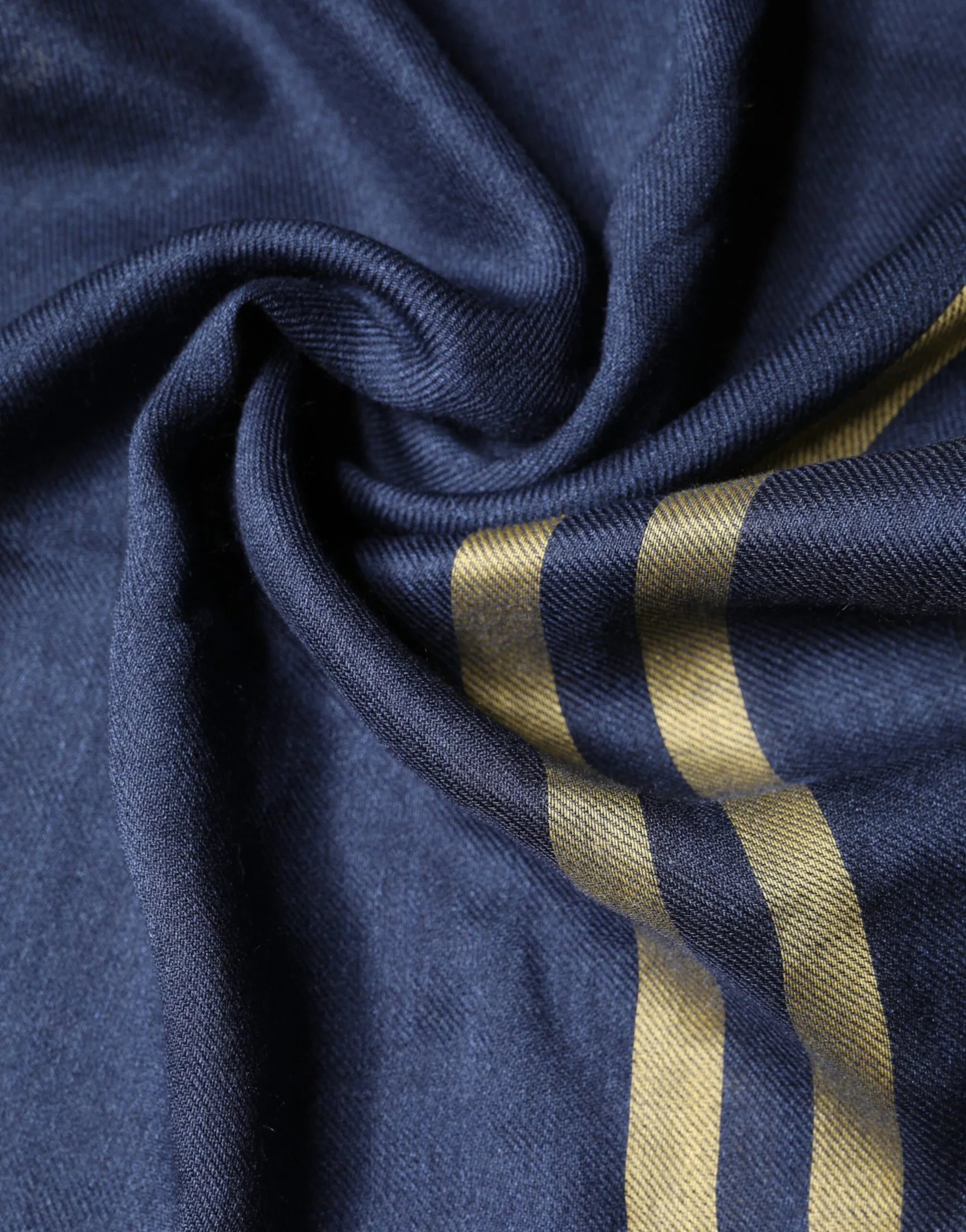 Dolce & Gabbana Blue Cashmere Neck Wrap Shawl Fringes Scarf - Zeiniez