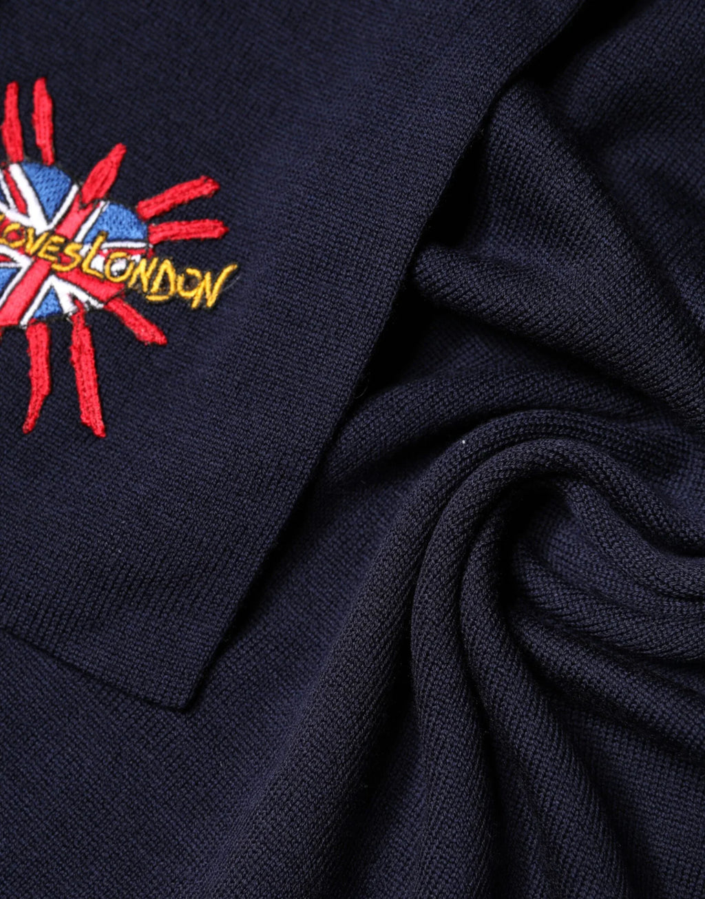 Dolce & Gabbana Blue Wool DG Loves London Neck Wrap Scarf - Zeiniez