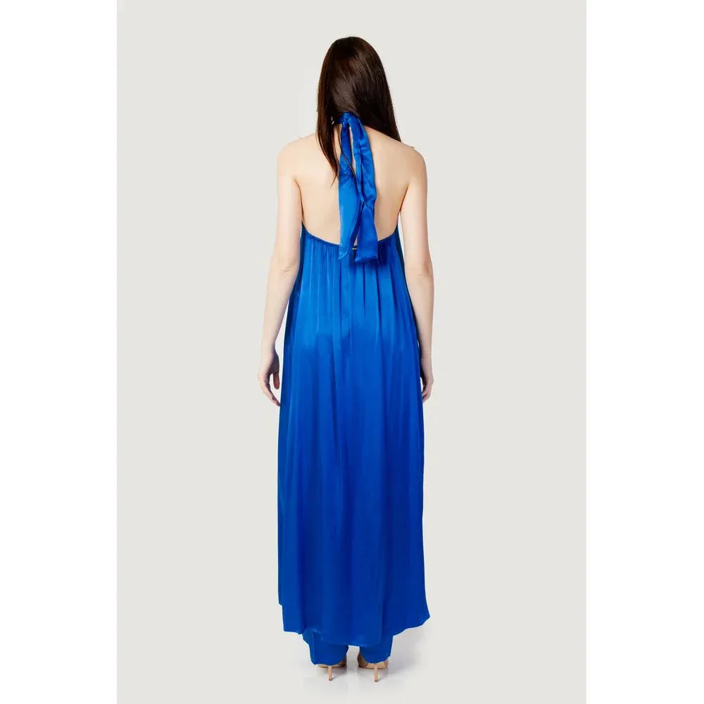 Hanny Deep Blue Polyester Jumpsuit - Zeiniez
