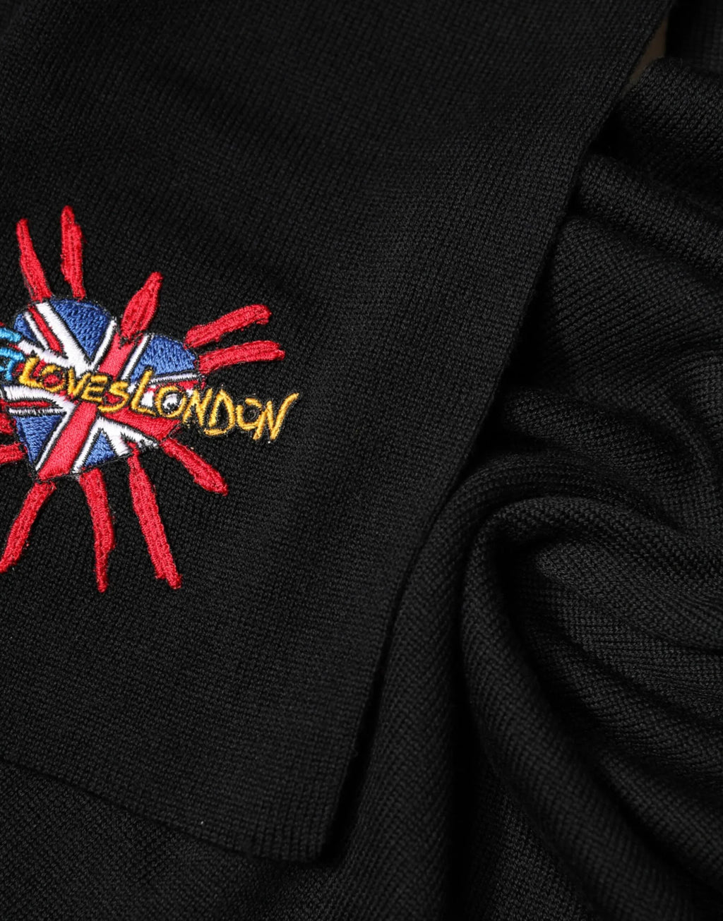 Dolce & Gabbana Blue Wool DG Loves London Neck Wrap Scarf - Zeiniez