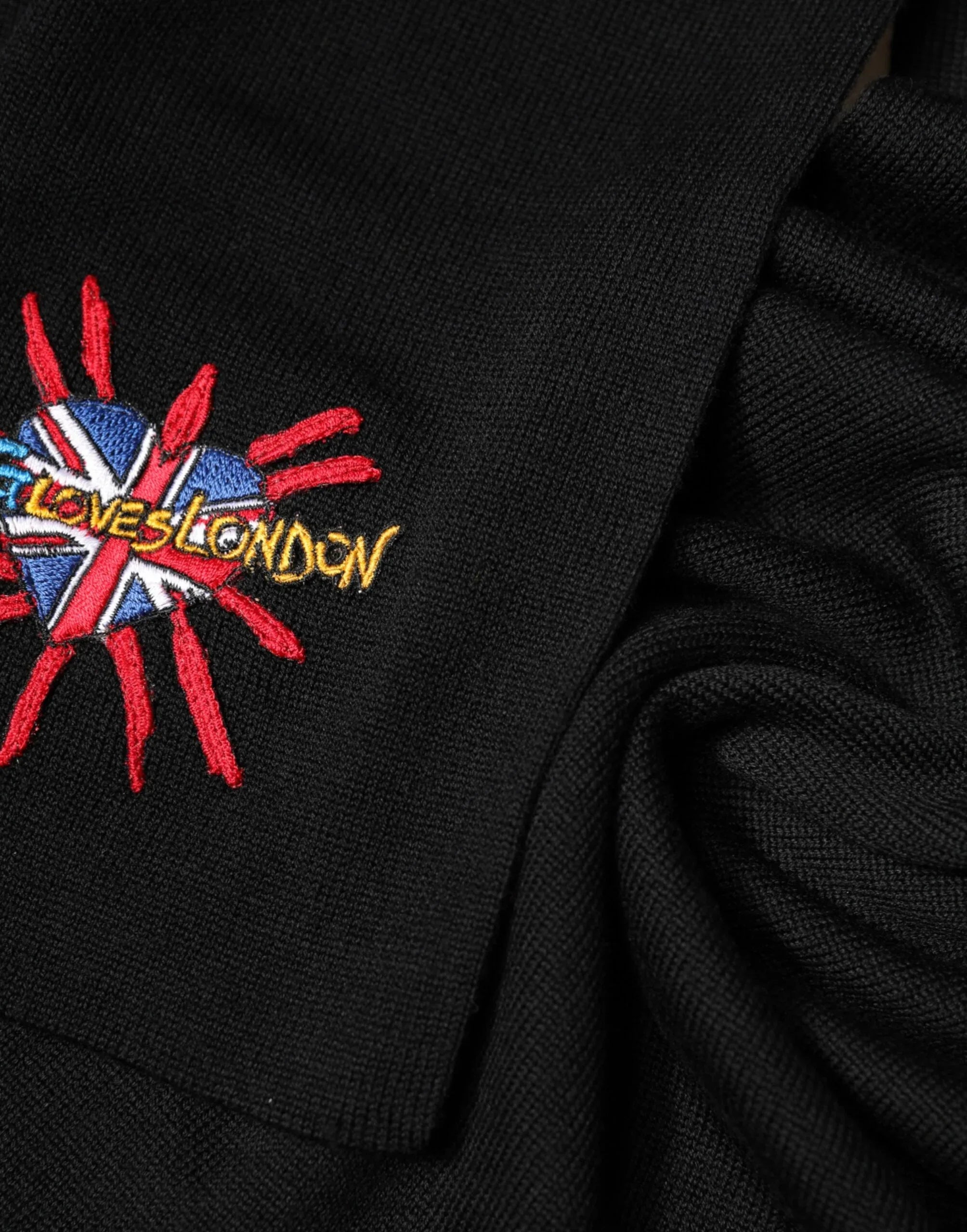 Dolce & Gabbana Blue Wool DG Loves London Neck Wrap Scarf - Zeiniez