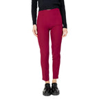 Hanny Deep Bordeaux Polyester Pants - Zeiniez