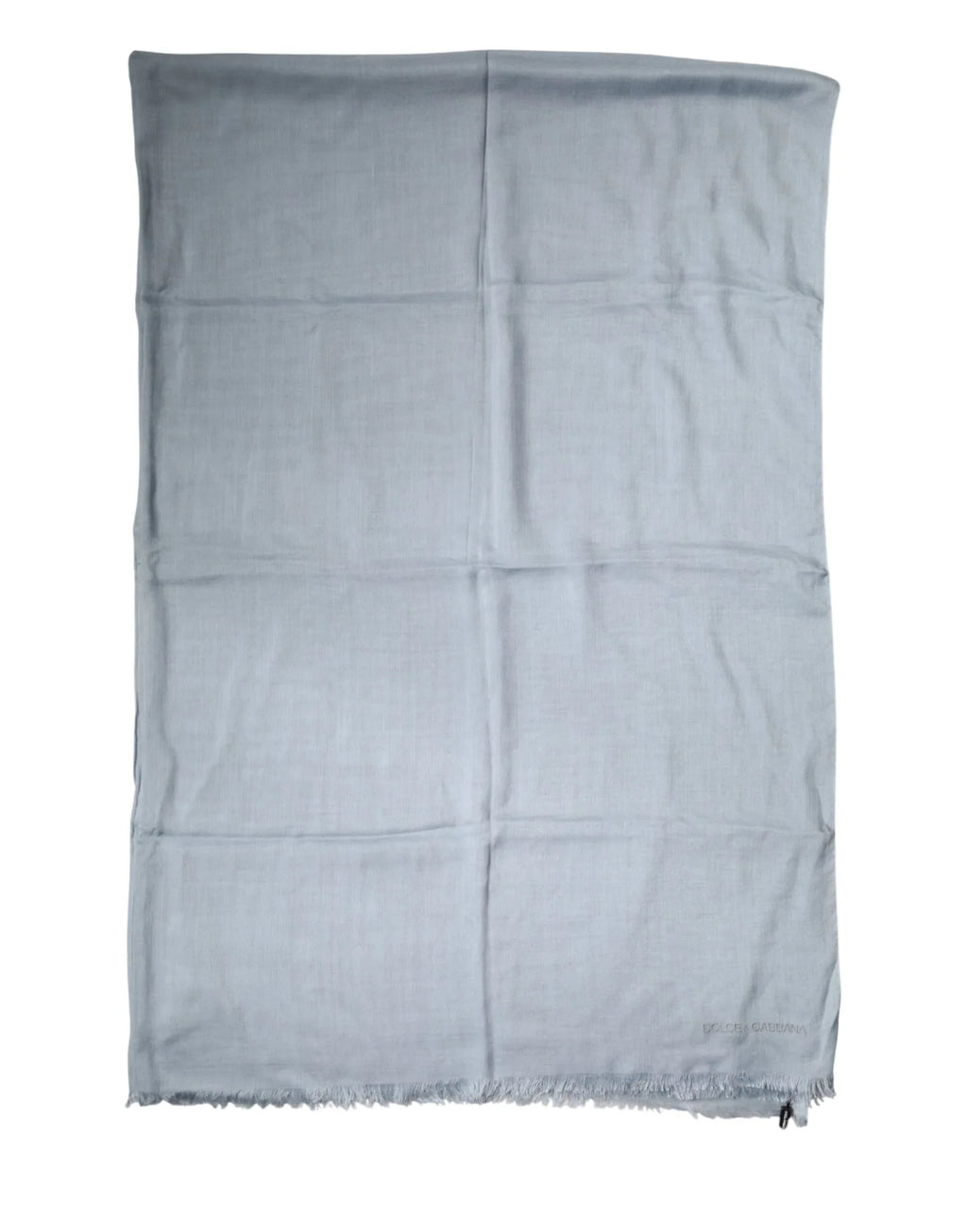 Dolce & Gabbana Light Blue Cashmere Knitted Shawl - Zeiniez