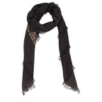 Valentino Garavani Brown Cashmere Foulard - Zeiniez