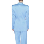 Silence Blue Polyester Blazer - Zeiniez