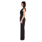 Silence Black Polyester Jumpsuit - Zeiniez