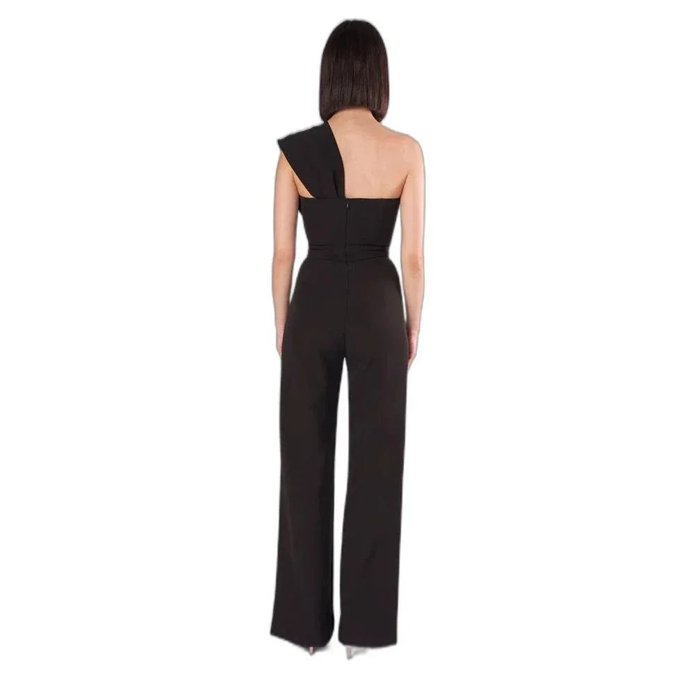 Silence Black Polyester Jumpsuit - Zeiniez