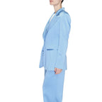 Silence Blue Polyester Blazer - Zeiniez