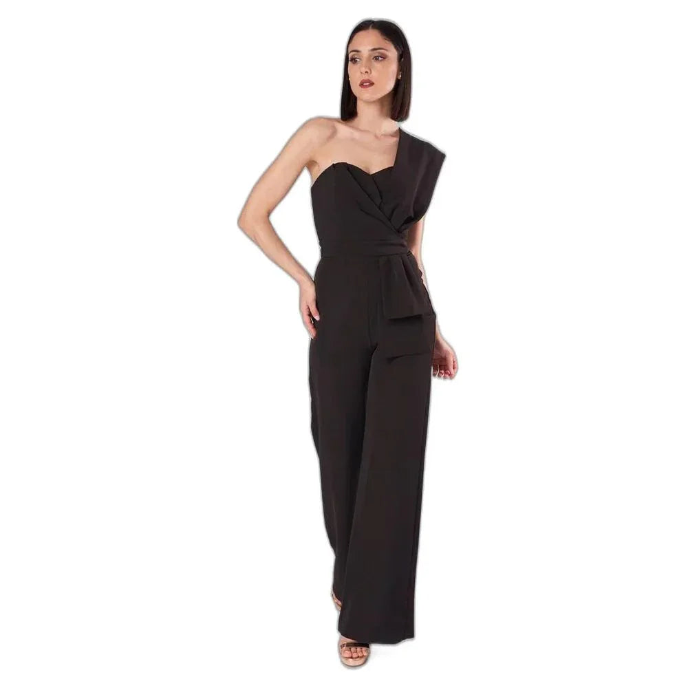Silence Black Polyester Jumpsuit - Zeiniez