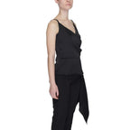 Silence Black Polyester Top - Zeiniez