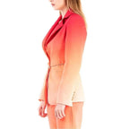 Silence Orange Polyester Blazer - Zeiniez