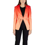 Silence Orange Polyester Blazer - Zeiniez