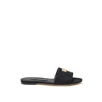 Dolce & Gabbana Black Polyester Slippers - Zeiniez