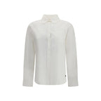 Max Mara White Cotton Dress Shirt