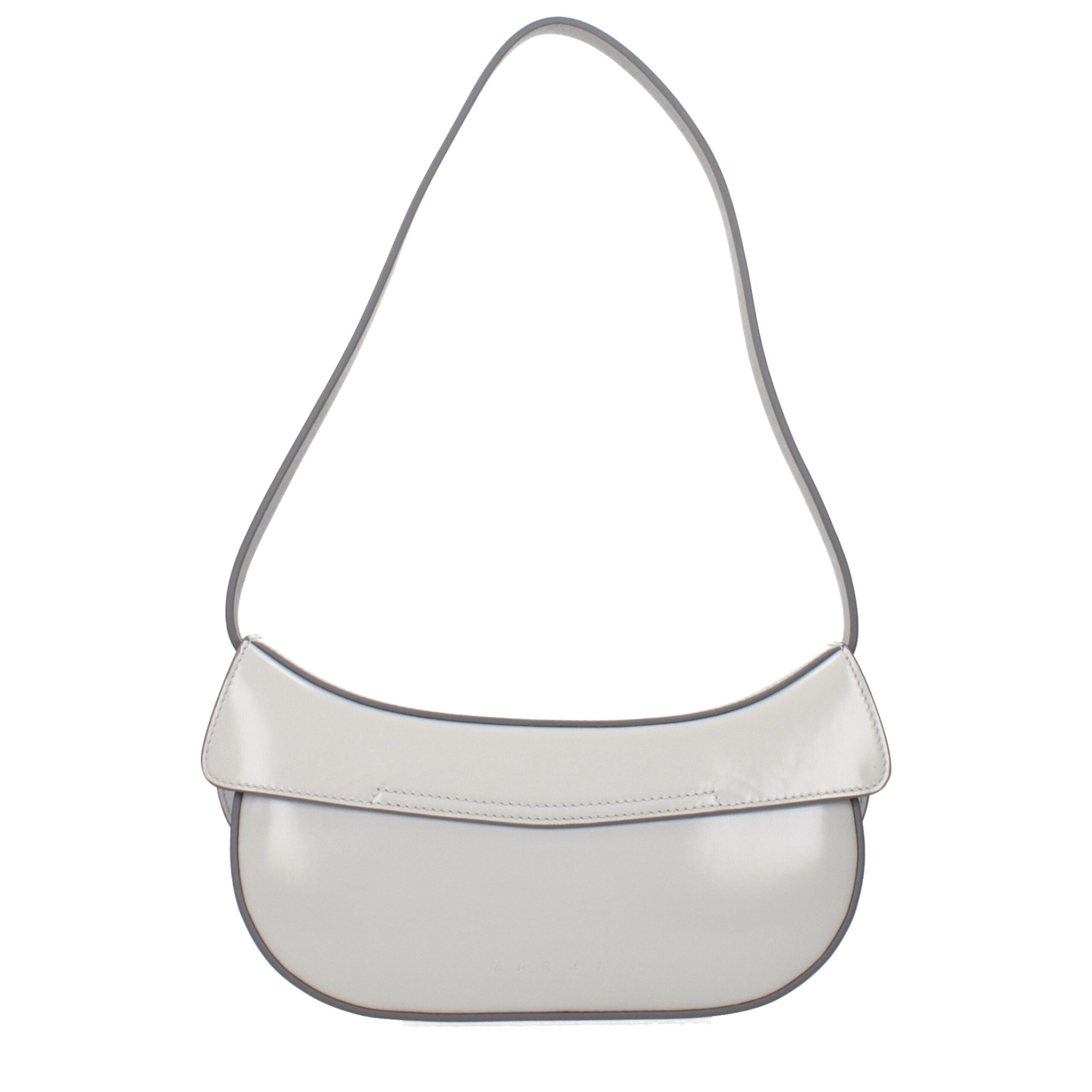 Marni Gray Leather Shoulder Bag