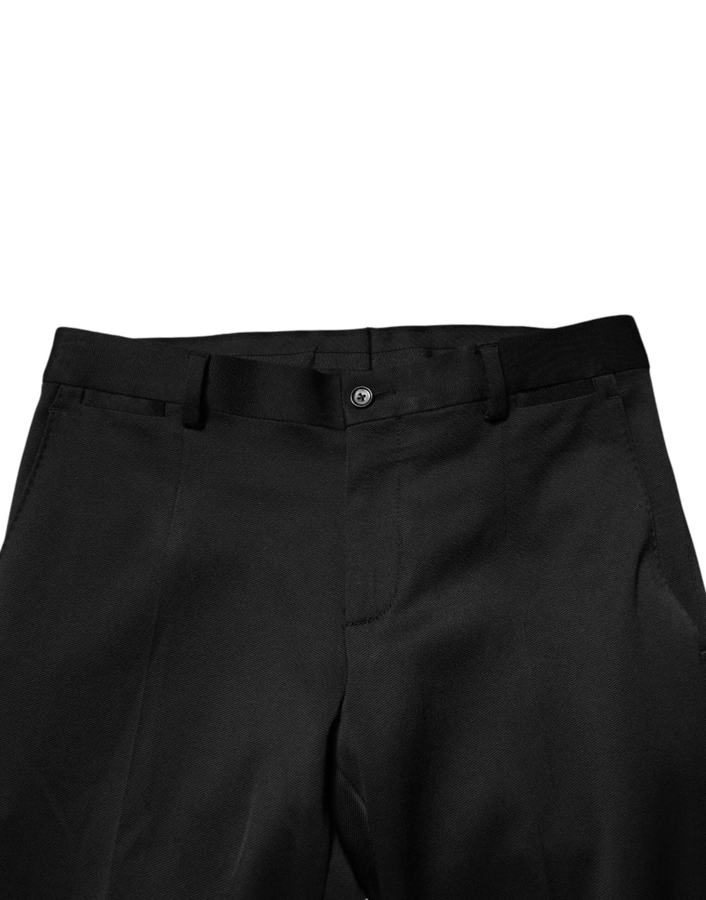 Dolce & Gabbana Black Viscose Dress Formal Men Trousers Pants - Zeiniez