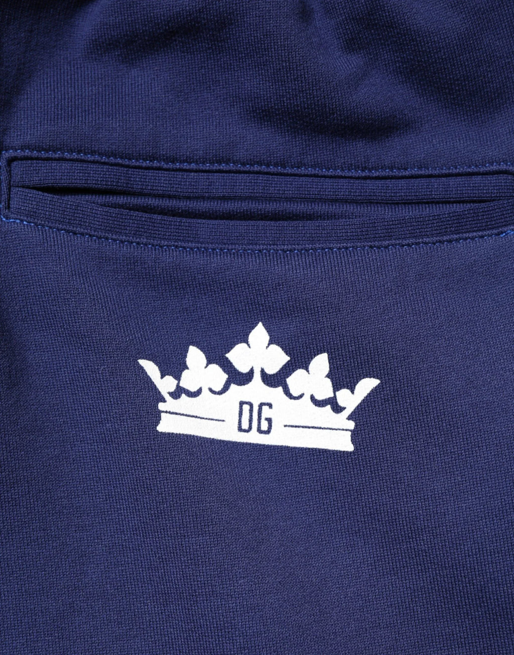 Dolce & Gabbana Blue Cotton Mid Waist Jogger Trousers Pants - Zeiniez