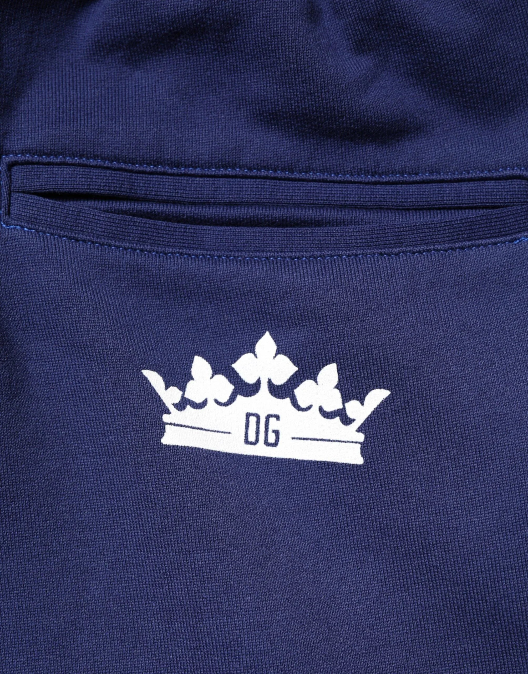 Dolce & Gabbana Blue Cotton Mid Waist Jogger Trousers Pants - Zeiniez