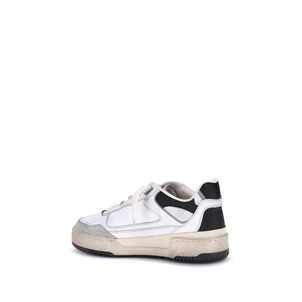 Golden Goose White Calf Leather Bos Taurus Chunky Sneakers - Zeiniez