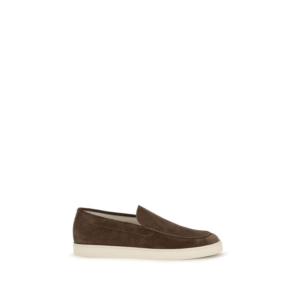 Brunello Cucinelli Brown Rubber Slip-On Loafers Brunello Cucinelli