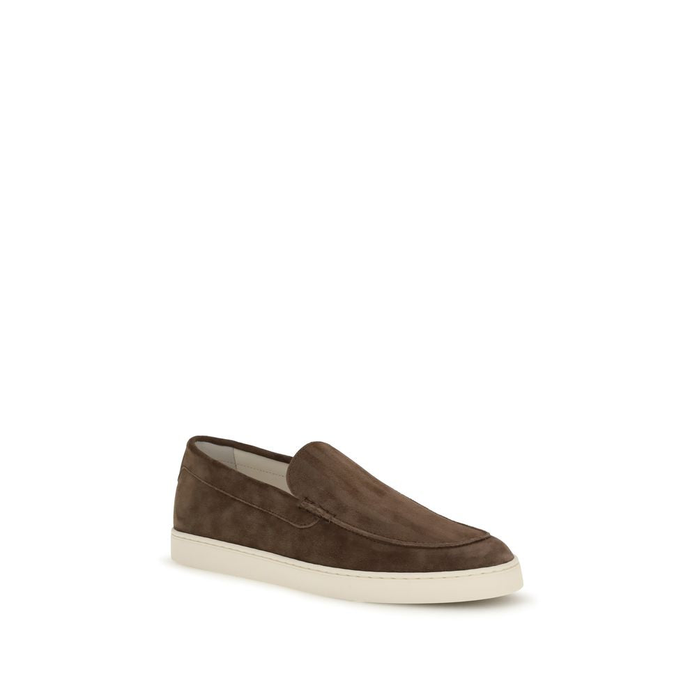 Brunello Cucinelli Brown Rubber Slip-On Loafers Brunello Cucinelli