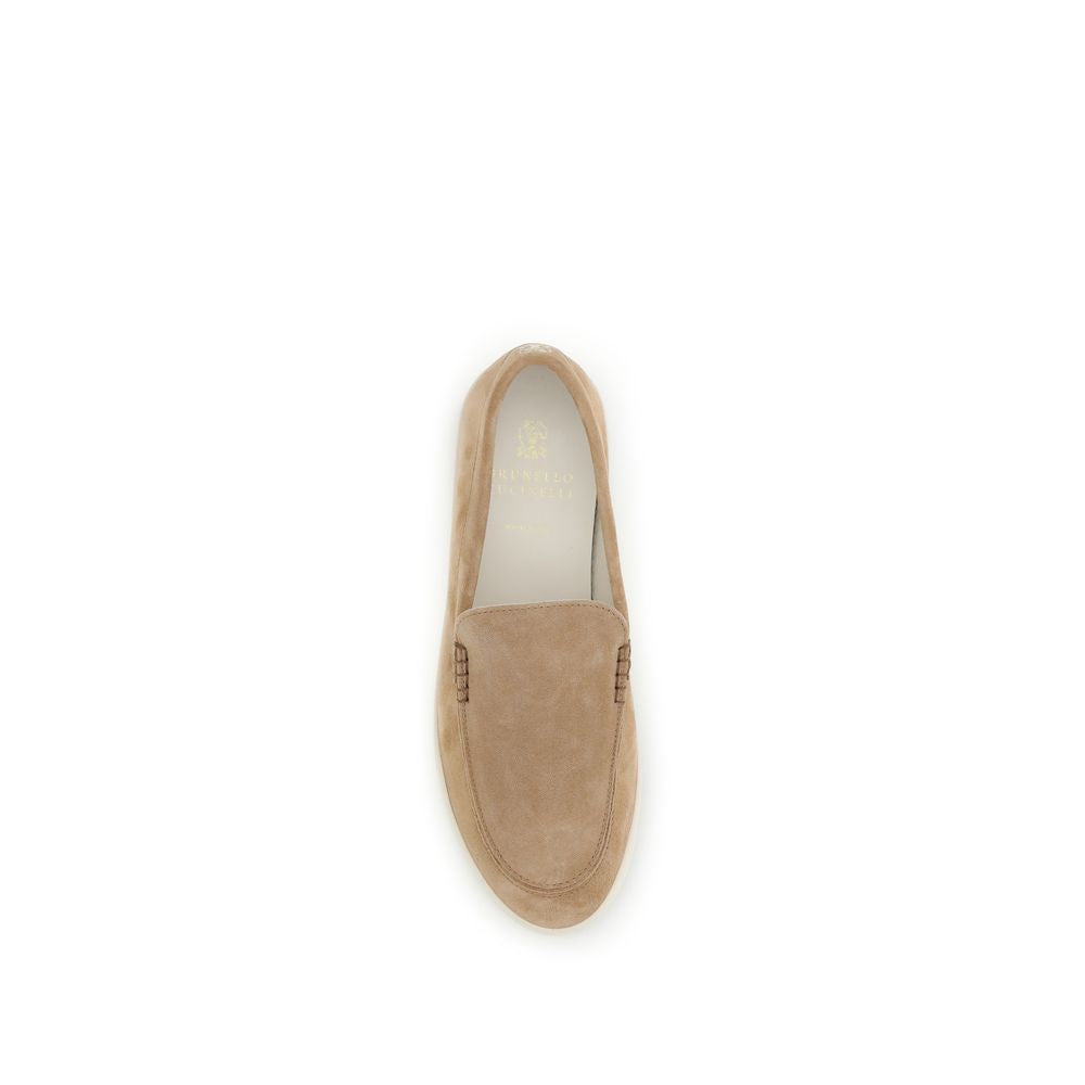 Brunello Cucinelli Beige Rubber Slip-On Loafers Brunello Cucinelli