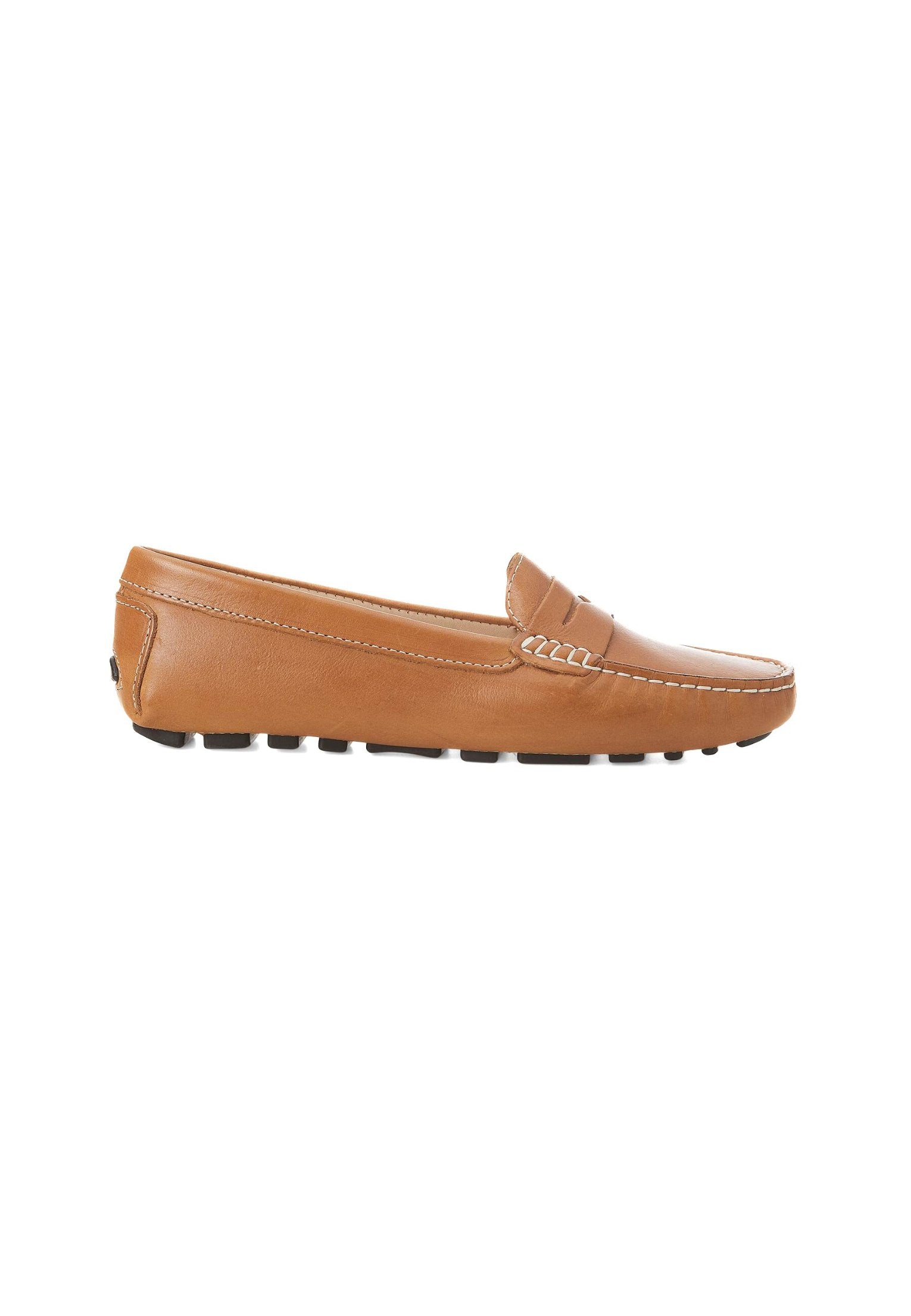 Mangará Atelier Beige Calf Leather Penny Loafers – Women’S Classic Driving Shoes Mangará Atelier