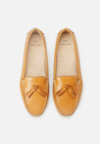 Mangará Atelier Brown Calf Leather Loafers – Women’S Driving Moccasins With Tassel Detail Mangará Atelier