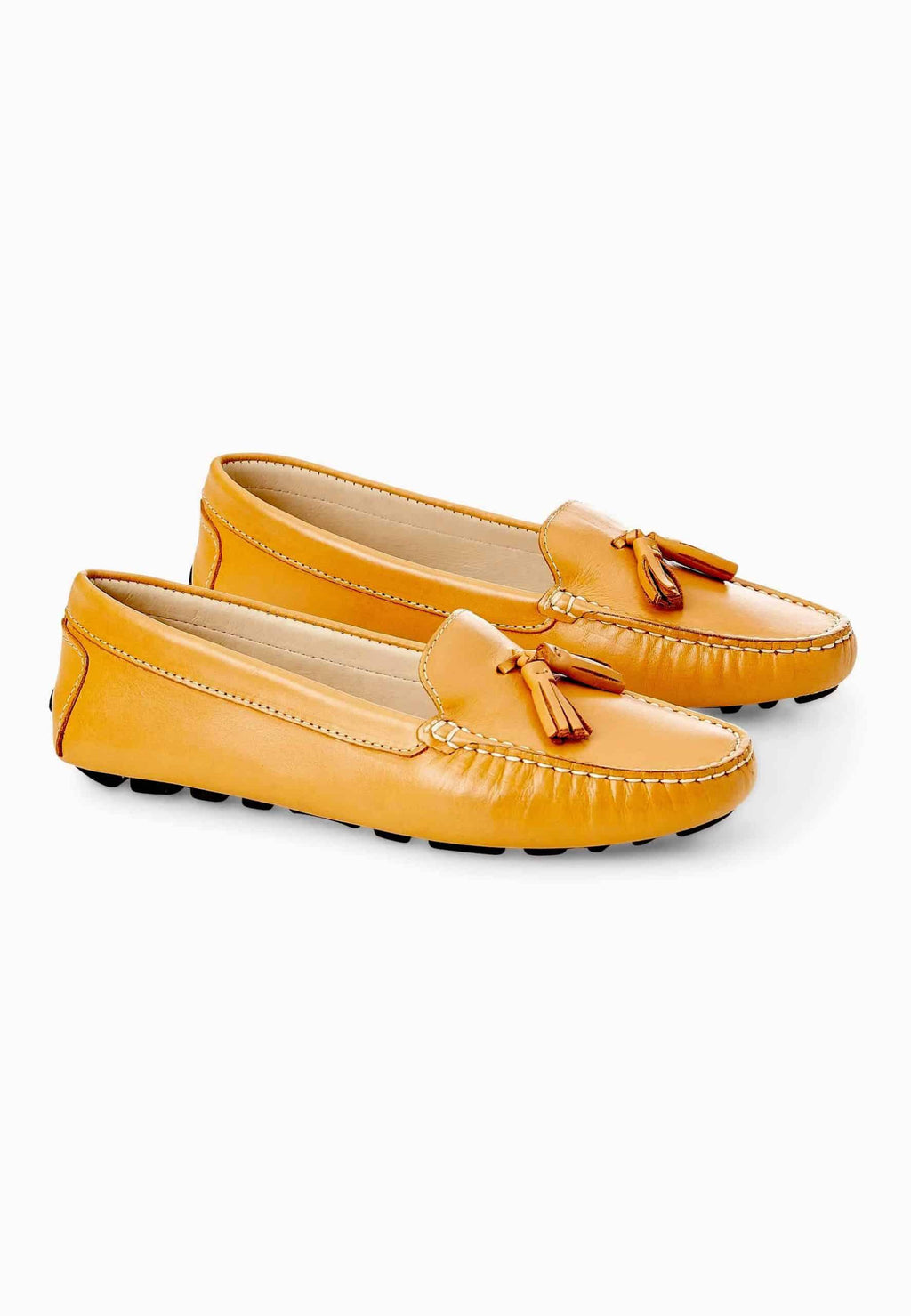 Mangará Atelier Brown Calf Leather Loafers – Women’S Driving Moccasins With Tassel Detail Mangará Atelier