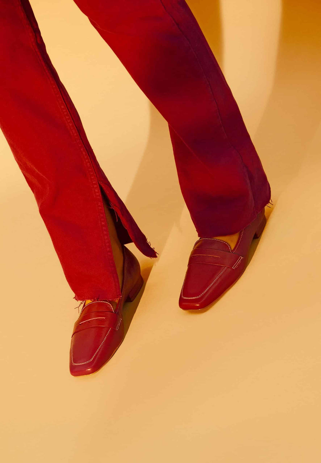 Mangará Atelier Purple Leather Flats Cipó – Women’S Square-Toe Loafers - Zeiniez