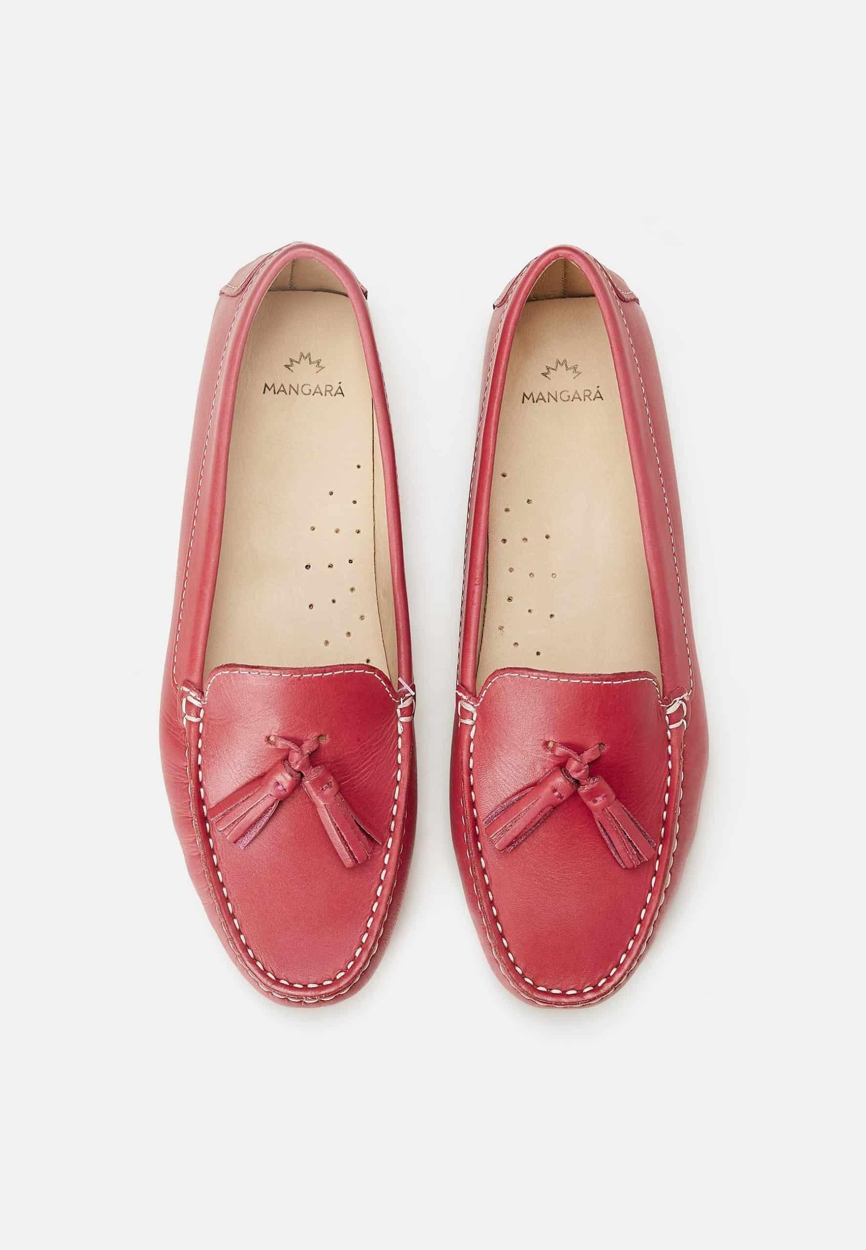 Mangará Atelier PINK Calf Leather Loafers – Women’S Driving Moccasins With Tassel Detail Mangará Atelier