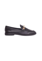Mangará Atelier Black Calf Leather Loafers – Elegant Women’S Flat Shoes With Metal Stud Detail Mangará Atelier