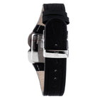 Laura Biagiotti Black Leather Dress Watch