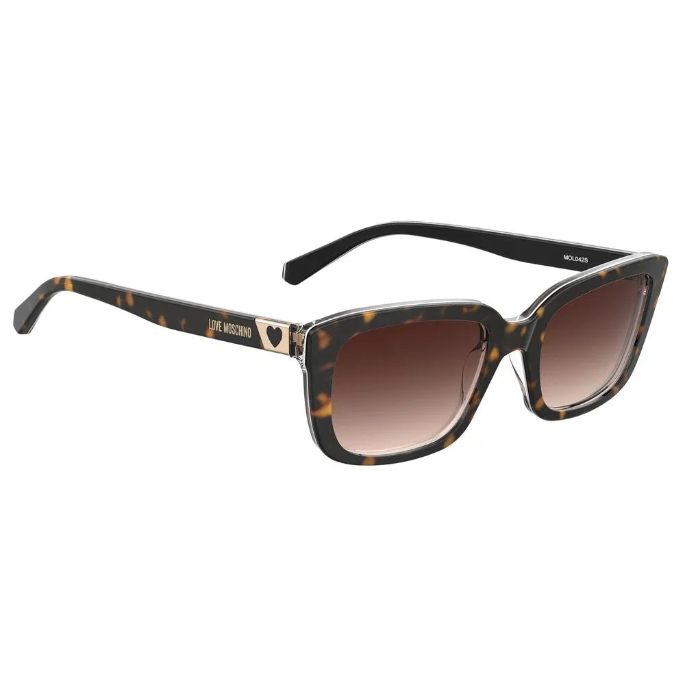 Love Moschino Brown Acetate Sunglasses - Zeiniez
